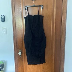 Lulus Paulina Black Bodycon Midi Dress